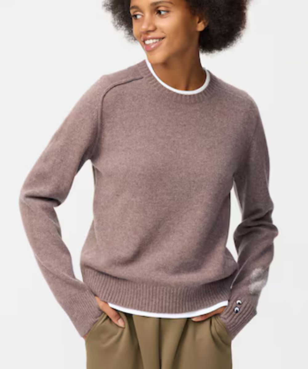 brown cashmere jumper