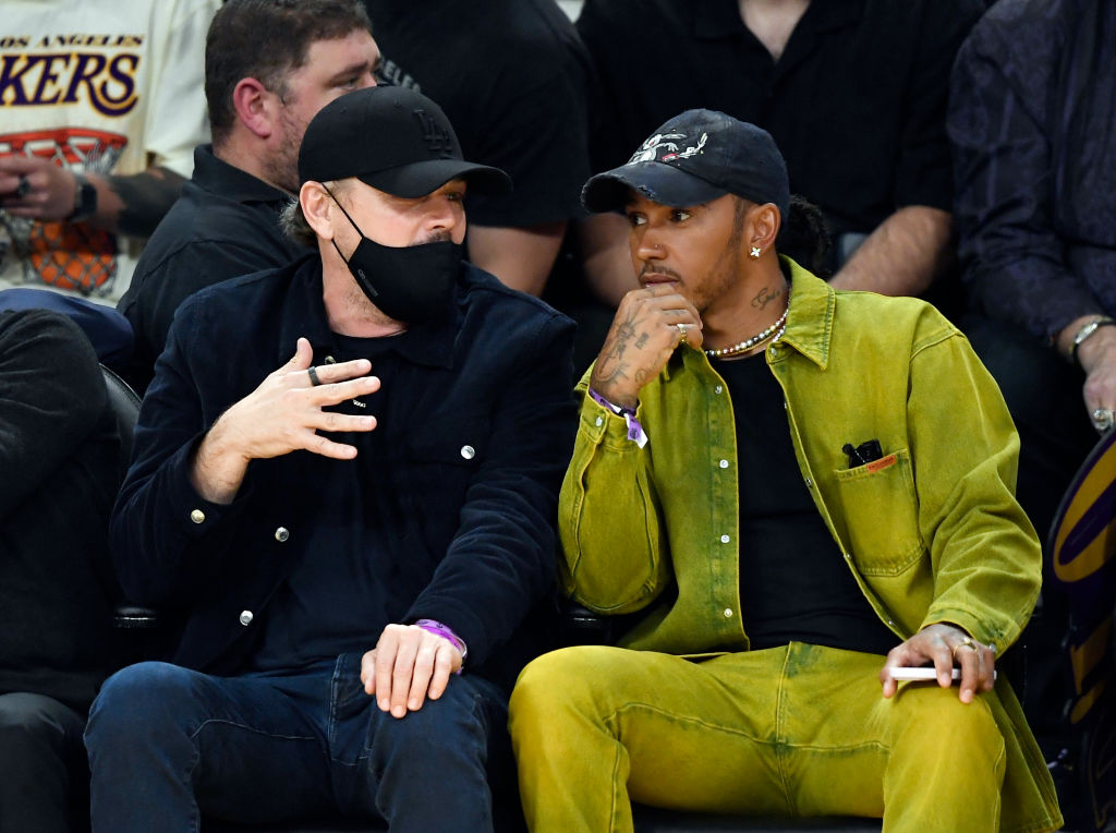 Celebrities At The Los Angeles Lakers Game Leonardo DiCaprio