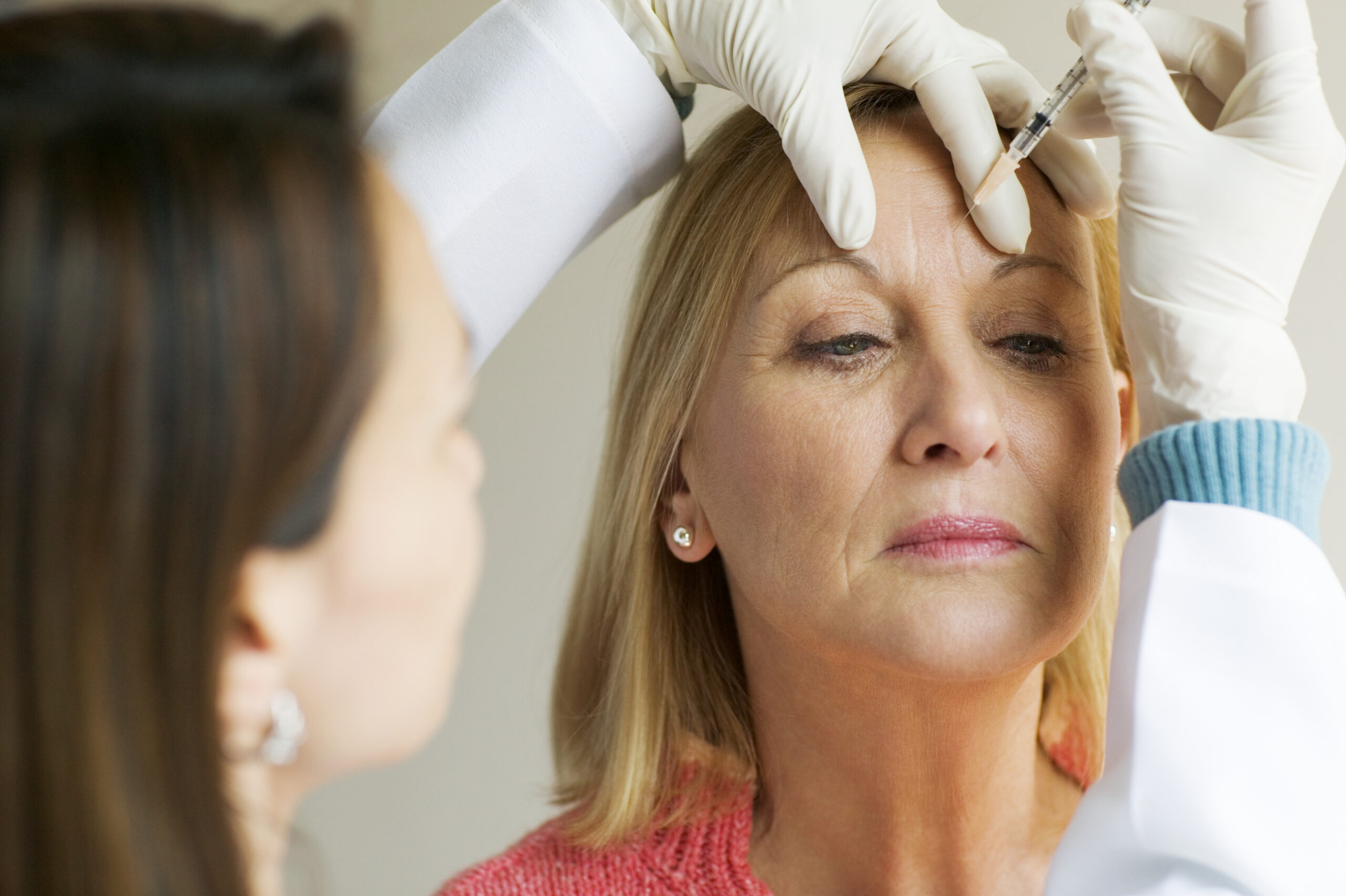 Woman Receiving Botox Injection Botox