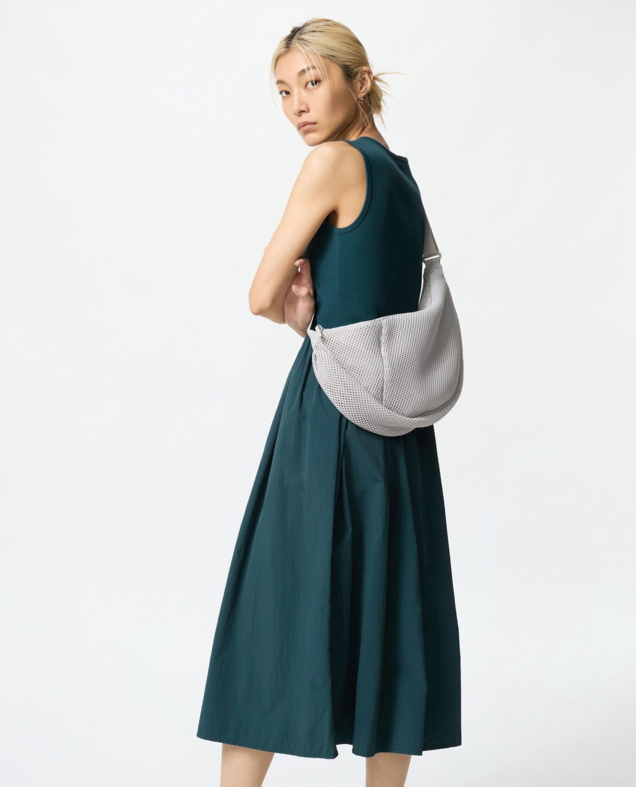 uniqlo dress dark green uniqlo dress dark green
