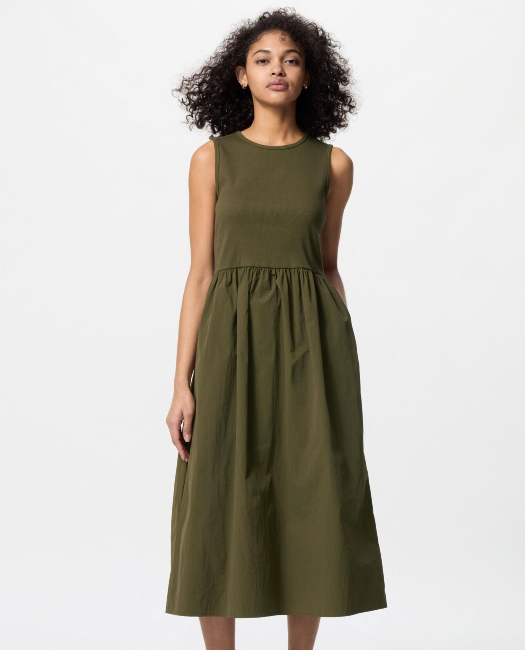 uniqlo dress green uniqlo dress green