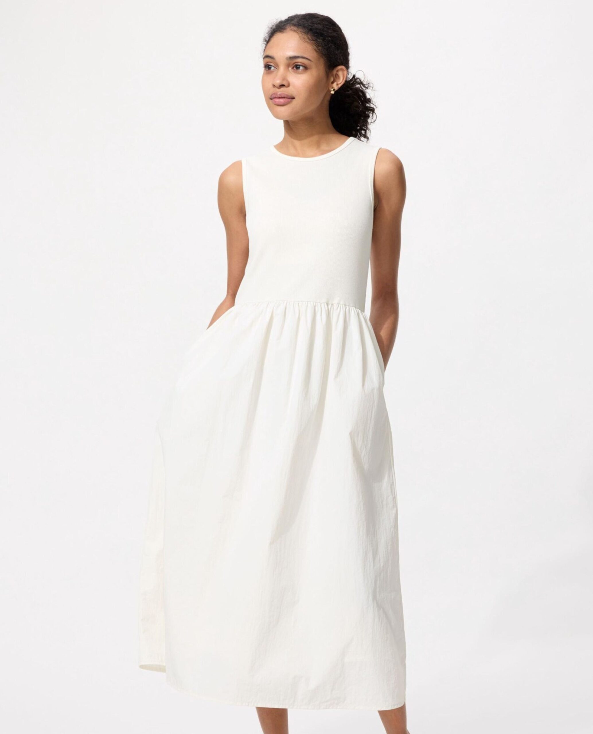 uniqlo dress white uniqlo dress white