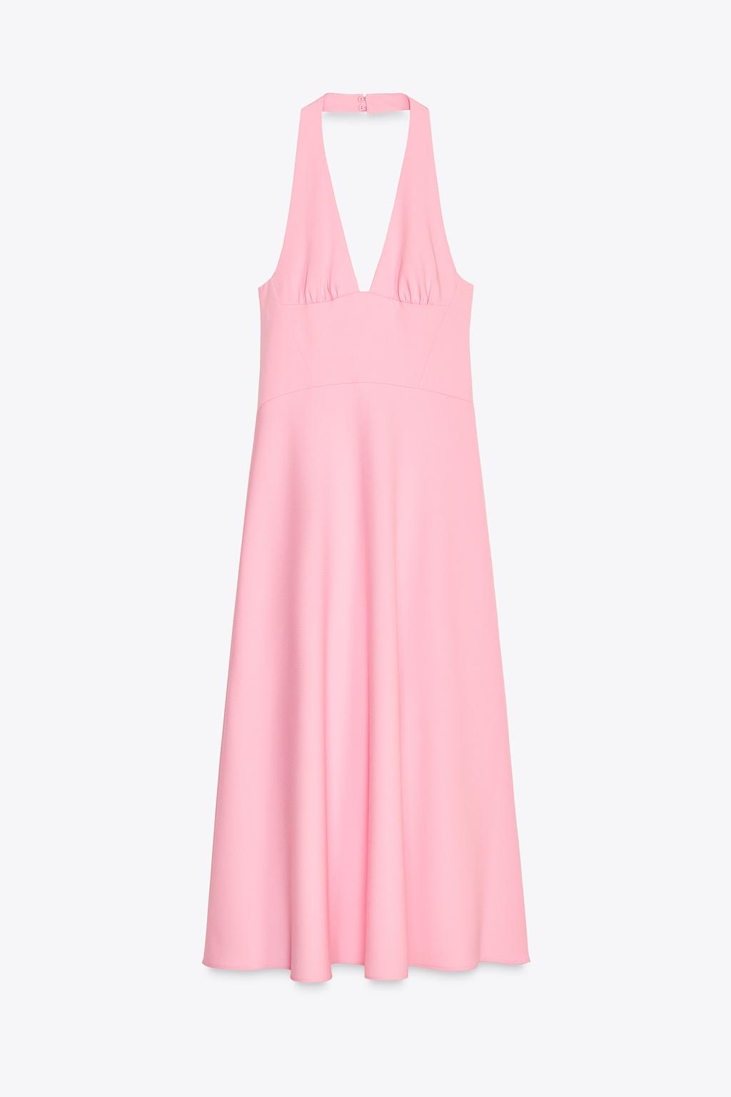 zara-halter-neck-midi-dress Zara, Halter Midi Dress