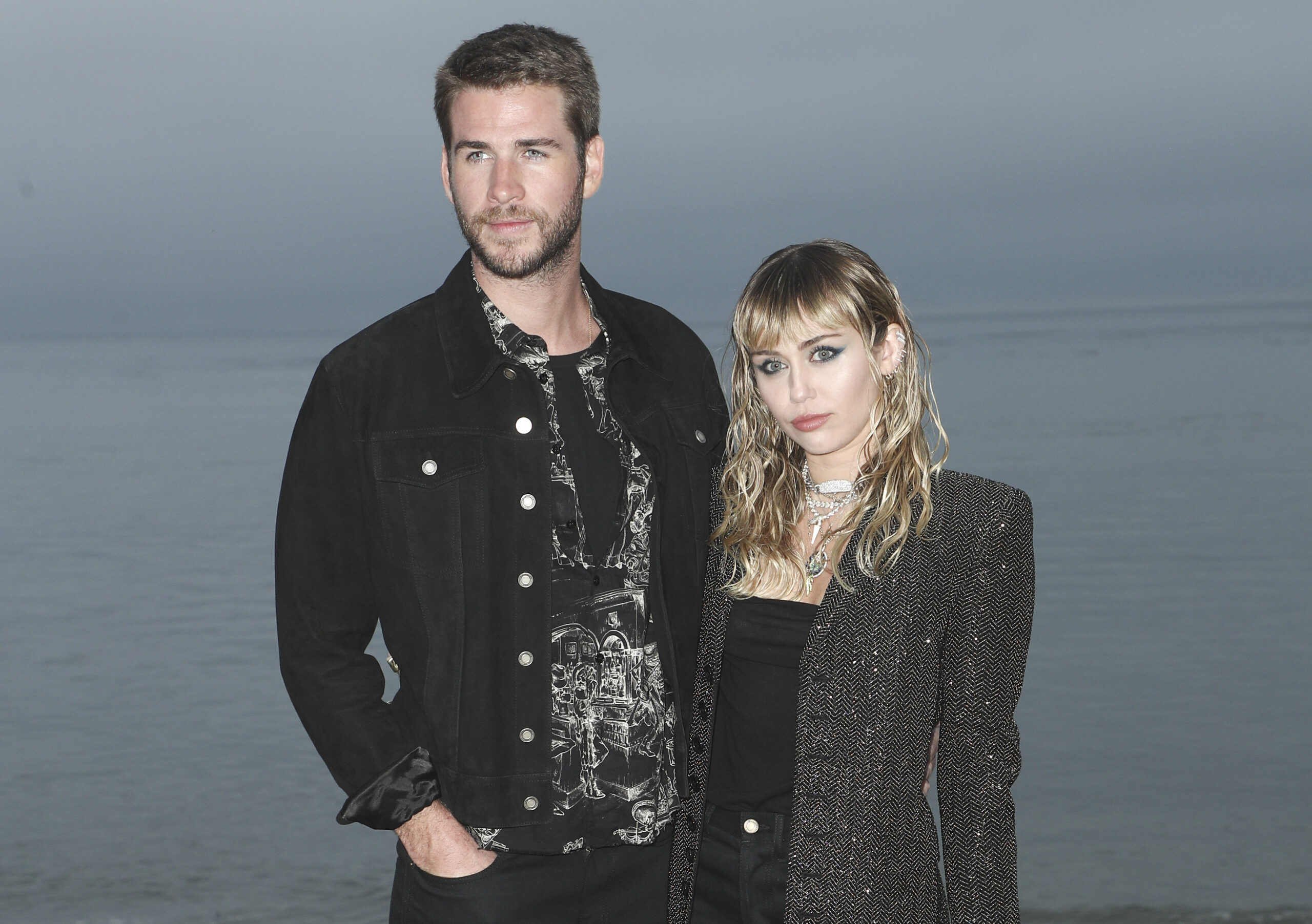Saint Laurent Show, Arrivals, Spring Summer 2020, Los Angeles, USA - 06 Jun 2019 Miley Cyrus and Liam Hemsworth