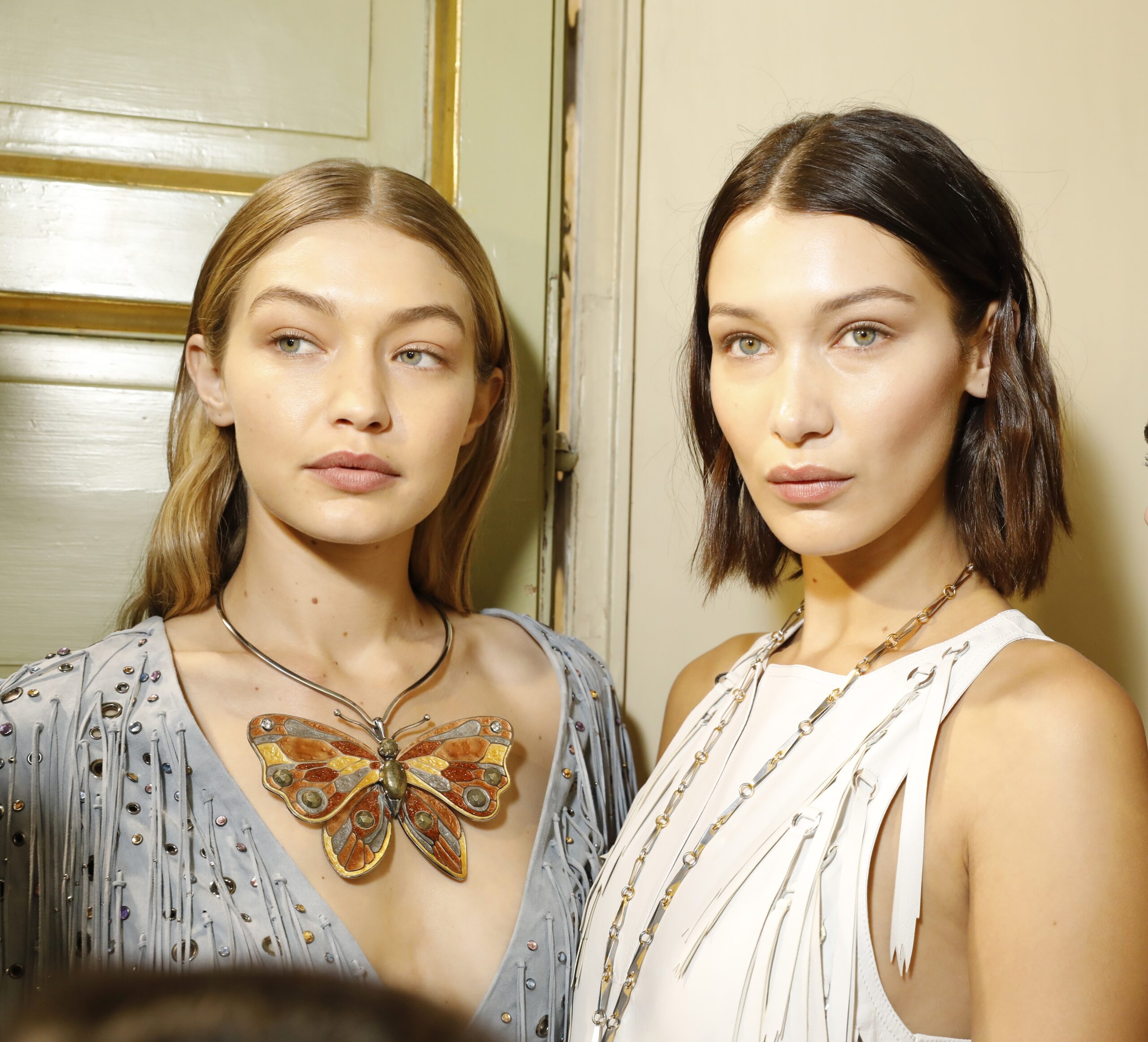 Bottega Veneta - Backstage - Milan Fashion Week SS18 Bella and Gigi Hadid