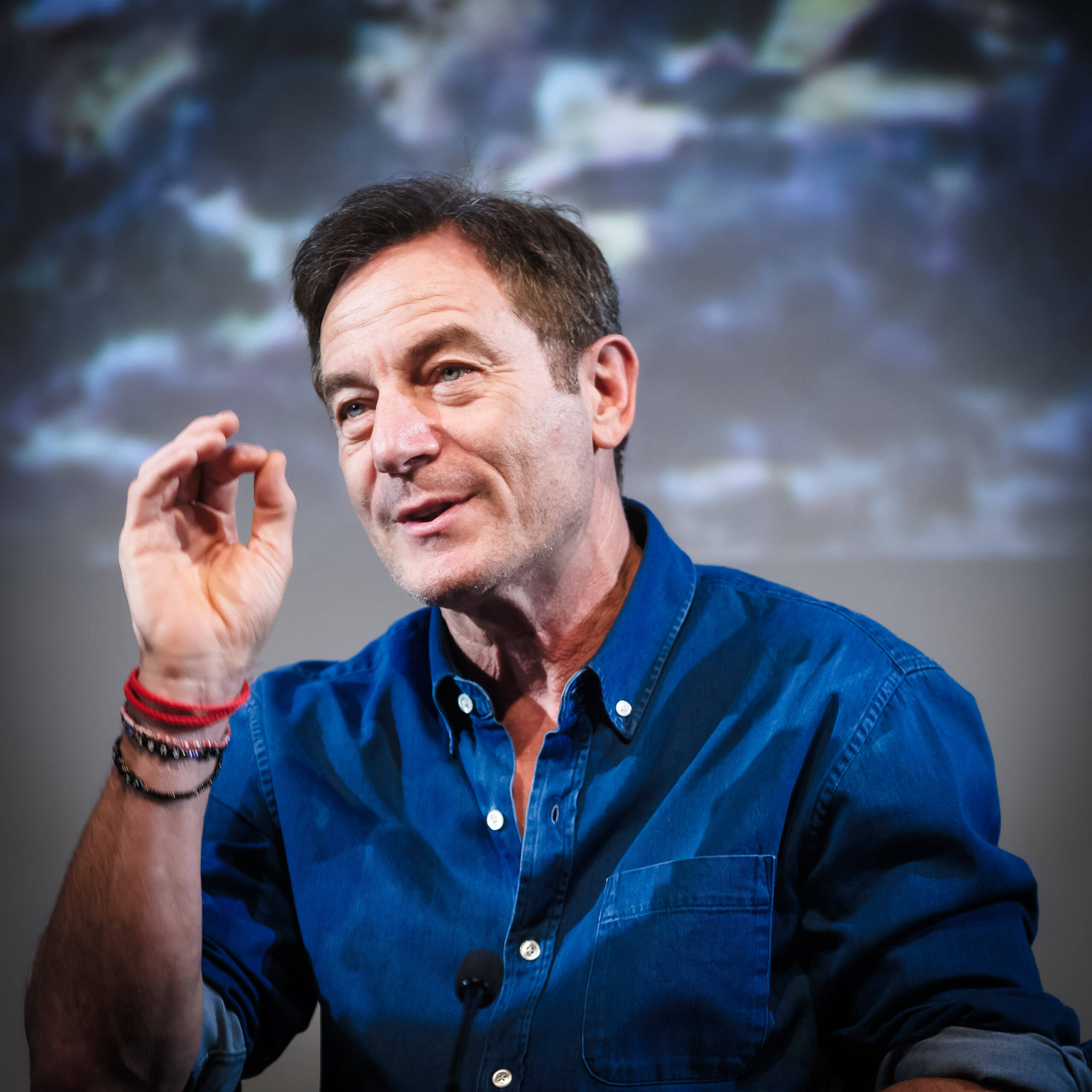 Jason Isaacs on stage at The 100th Mark Kermode in 3D on Monday 10 March 2025 Jennifer Aniston